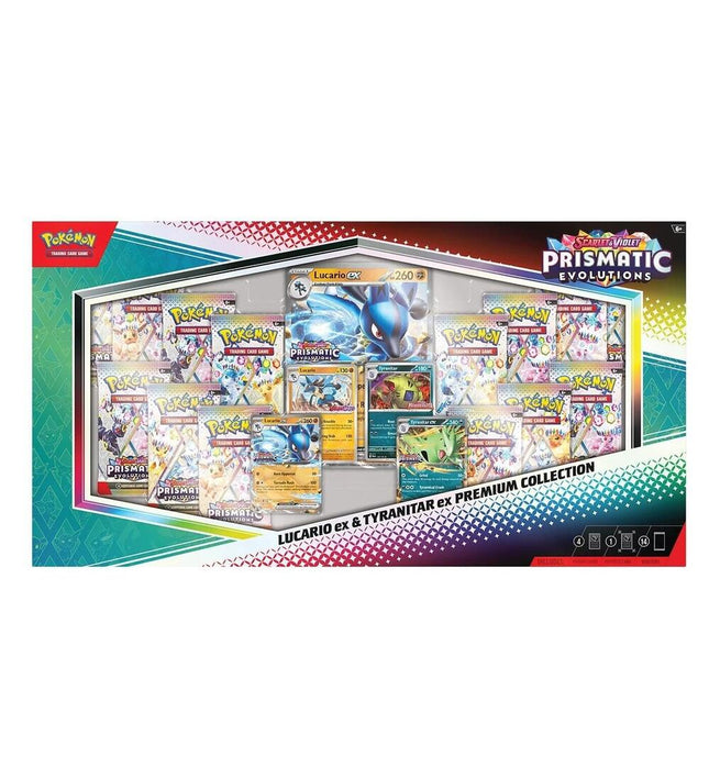 Prismatic Evolutions Lucario ex & Tyranitar ex Premium Collection